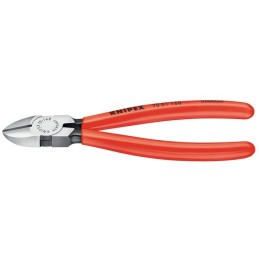 Pinces coupantes diagonales L. 140 mm tête polie revêtement en plastique  KNIPEX