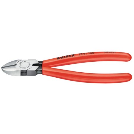 Pinces coupantes diagonales L. 140 mm tête polie revêtement en plastique  KNIPEX
