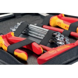 Sacoche à outils int.-lxPxH mm 11-pces 11 pièces polyester 500D noir/bleu PROMAT