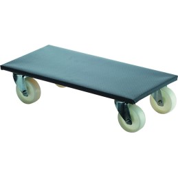 Planche à roulettes D. de la roue 100 mm 350 kg L600 mm l.300 mm plastique avec revêtement antidérapant BS ROLLEN