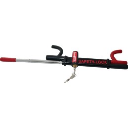 CANNE de volant acier, revêtement par poudre L400xl110xH60 mm poids 1,3 kg rouge emballage LS