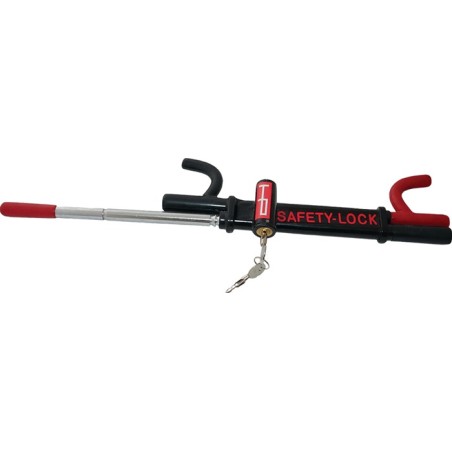 CANNE de volant acier, revêtement par poudre L400xl110xH60 mm poids 1,3 kg rouge emballage LS
