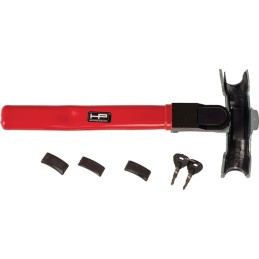 Sécurisation de la cale Bull-Lock ovale acier inoxydable, revêtement par poudre ouverture de porte côté rouge MATADOR