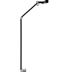 Lampe LED à accu plastique 190 mm repliable avec LED
