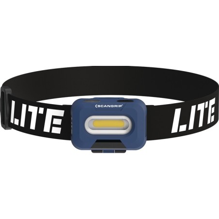 Une lampe frontale HEAD LITE LED 1,5 V pour 3 piles AAA Micro SCANGRIP LITE