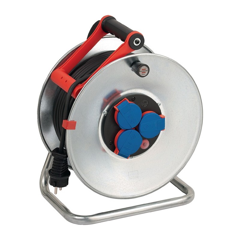 Dérouleur de câble Garant S240 25 m N05V3V3 3 x 1,5 mm² 240 mm 3 prises de courant de sécurité tôle dacier IP44 BRENNENSTUHL Dérouleur de câble Garant S240 25 m N05V3V3 3 x 1,5 mm² 240 mm 3 prises de courant de sécurité tôle dacier IP44 BRENNENSTUHL
