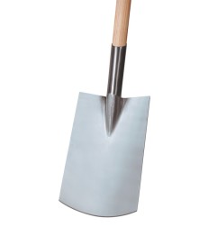 Bêche à douille tubulaire forme jardinier Dimension de lame 290 x 180 mm taille 2 avec T-manche 850 mm 1830 g IDEAL