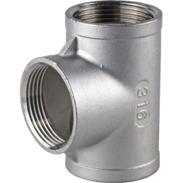 Raccord T 1/2 INOX 316 filetage T de 90° filet intér. NPS1/2 po. SPRINGER