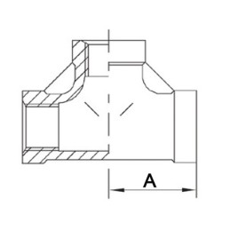  Raccord T 1/2 INOX  316  filetage T de 90° filet intér. NPS1/2 po. SPRINGER