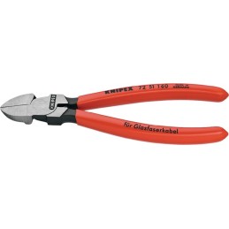 Pinces coupantes diagonales DIN/ISO5743 L.160mm droite poignées polies KNIPEX