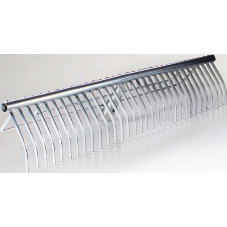 Râteau largeur de travail 600 mm longueur des dents 108 mm 32 dents avec douille conique, sans manche ROMULUS