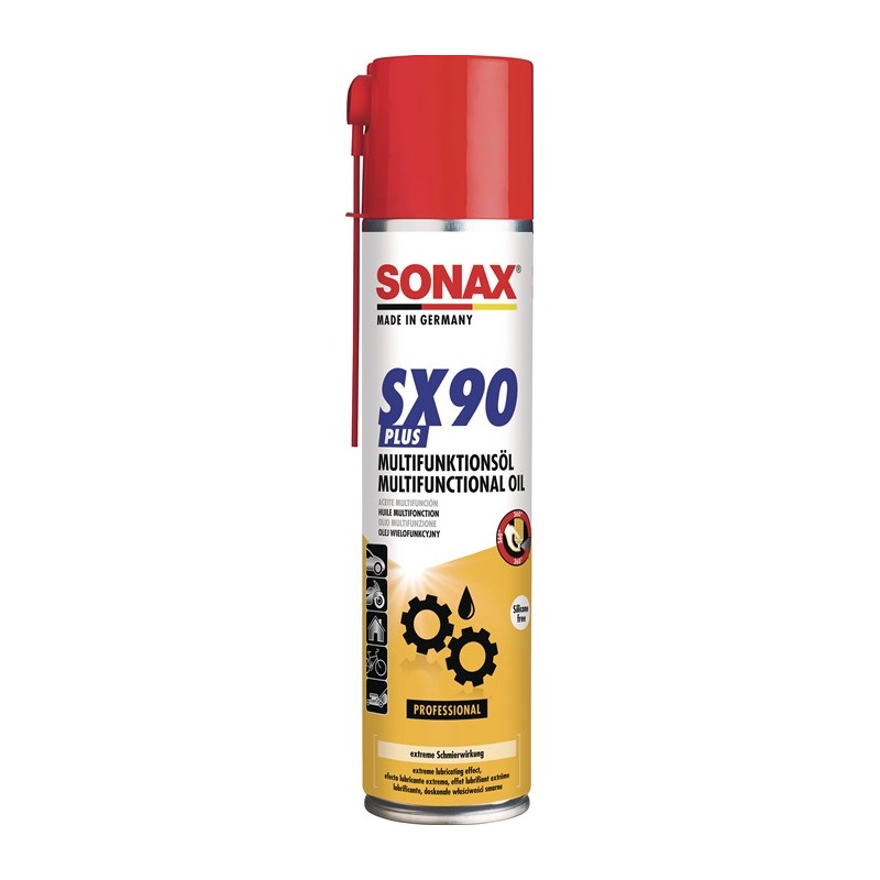 SONAX Huile multifonction (400 ml) solution multi-usage dégrippe les pièces bloquées et protège contre toute nouvelle corrosion SONAX Huile multifonction (400 ml) solution multi-usage dégrippe les pièces bloquées et protège contre toute nouvelle corrosion
