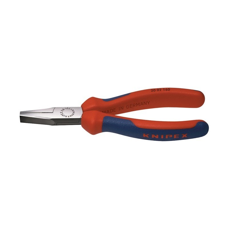 Pince à becs plats DIN ISO 5745 L. totale 160 mm acier à outils spécial tête polie gaines multicomposant KNIPEX Pince à becs plats DIN ISO 5745 L. totale 160 mm acier à outils spécial tête polie gaines multicomposant KNIPEX