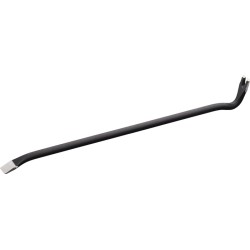 Pied de biche longueur totale 600 mm largeur 22 mm rond poudré