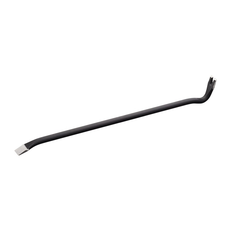 Pied de biche longueur totale 600 mm largeur 22 mm rond poudré Pied de biche longueur totale 600 mm largeur 22 mm rond poudré