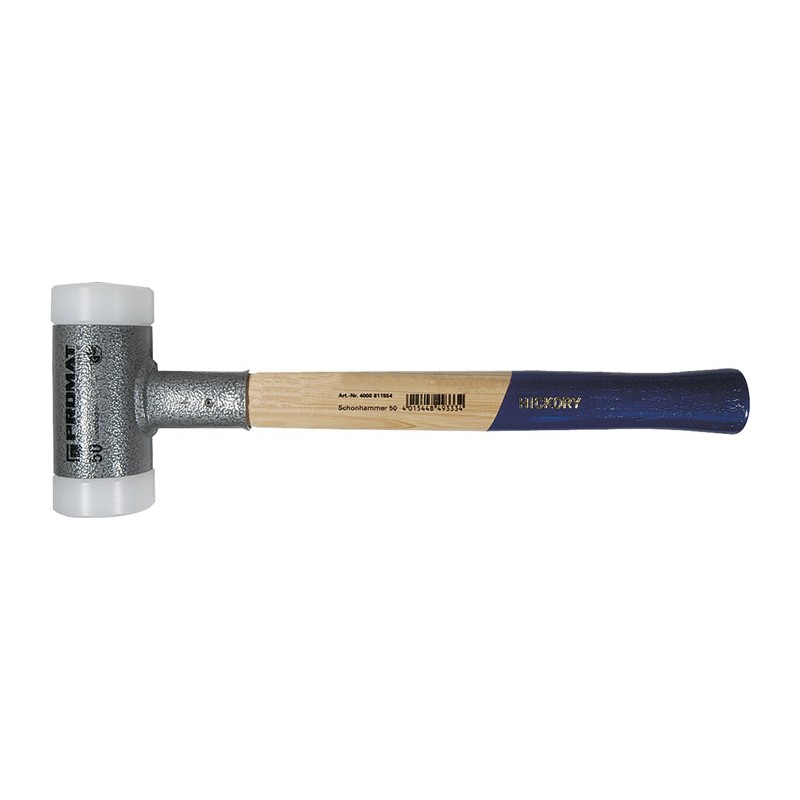 Maillet à frappe amortie L.335mm, d.tête 35mm, 560 g antirebond nylon blanc hart nylon blanc PROMAT Maillet à frappe amortie L.335mm, d.tête 35mm, 560 g antirebond nylon blanc hart nylon blanc PROMAT