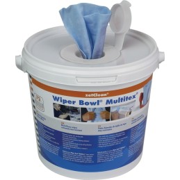 Lingette nettoyante pour les mains Wiper Bowl® Multitex® haut pouvoir nettoyant 72 lingettes seau WIPER BOWL