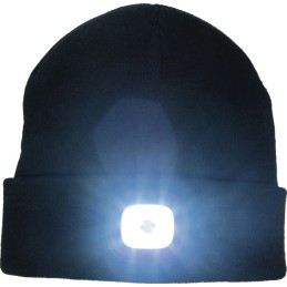 Bonnet tricoté universal noir 100 % polyacrylique TERRAX