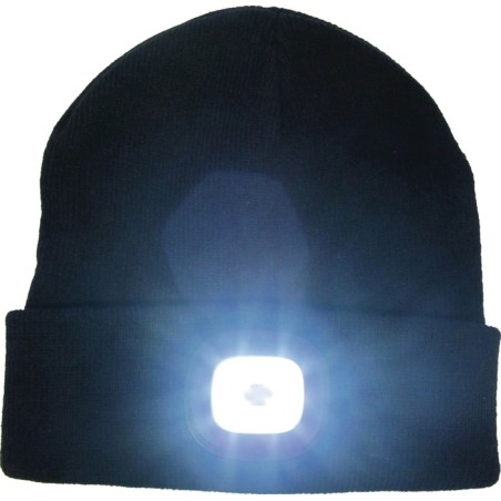Bonnet tricoté universal noir 100 % polyacrylique TERRAX
