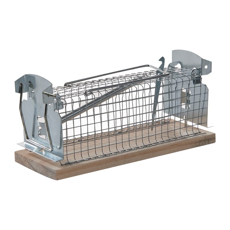 apette à souris à cage en fil de fer piège vivant 153 x 60 x 72 mm NOW apette à souris à cage en fil de fer piège vivant 153 x 60 x 72 mm NOW
