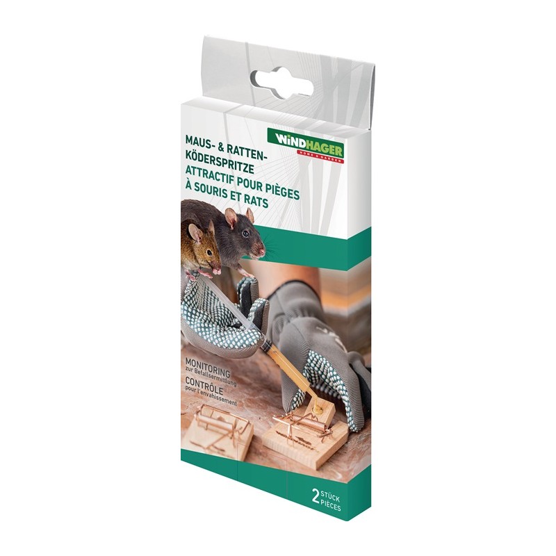 Seringue à appâts pour les souris et les rats WINDHAGER Seringue à appâts pour les souris et les rats WINDHAGER