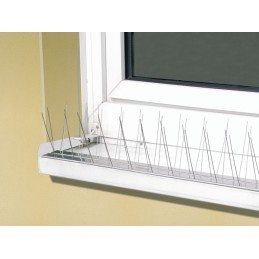 Pics anti pigeons Lg 60 cm de long, 24 pointes aluminium WINDHAGER