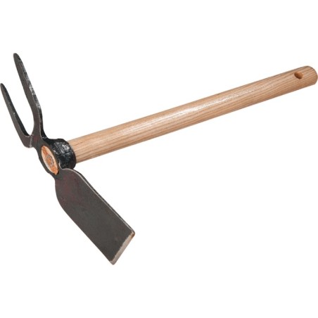 Petite serfouette LxL450mm lame large et 2 dents FREUND VICTORIA