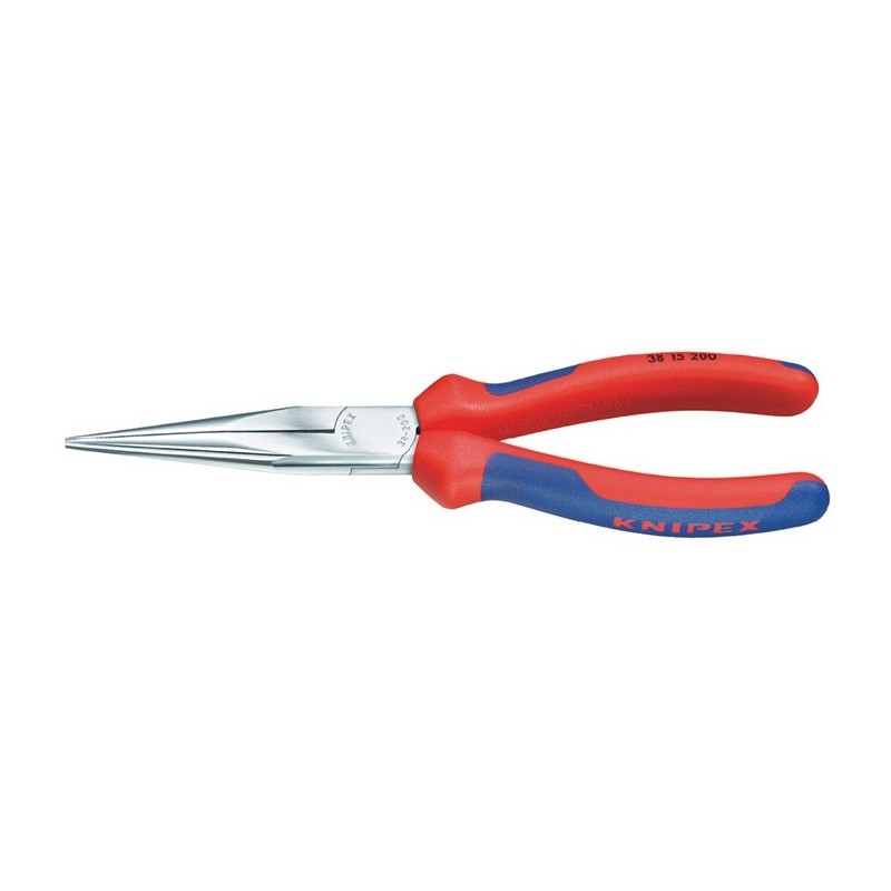 Pince de mécanicien DIN ISO 5745 L. 200 mm forme 1 droite gaines bicomposant chromé KNIPEX Pince de mécanicien DIN ISO 5745 L. 200 mm forme 1 droite gaines bicomposant chromé KNIPEX