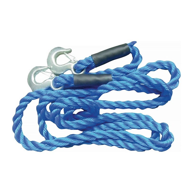 Corde de remorquage en polypropylène 4 000 kg polyprop. crochet charg. lourdes/crochet longueur 400 cm D. 20 mm Corde de remorquage en polypropylène 4 000 kg polyprop. crochet charg. lourdes/crochet longueur 400 cm D. 20 mm