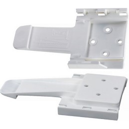 Jeu de support de cales de roue plastique dur L285xl120xH20mm poids 0,09 kg blanc 2 pièces/kit