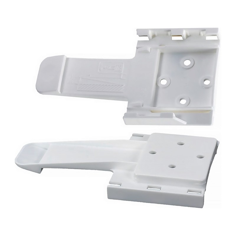 Jeu de support de cales de roue plastique dur L285xl120xH20mm poids 0,09 kg blanc 2 pièces/kit Jeu de support de cales de roue plastique dur L285xl120xH20mm poids 0,09 kg blanc 2 pièces/kit