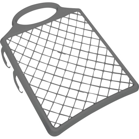 Grille d'essorage/Grille peinture ERGOLINE L320xl280mm polypropylène gris avec poignée et crochet pour seau
