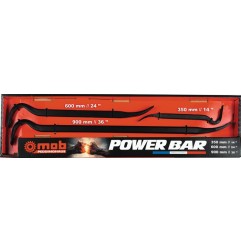 3 pieds de biche MOB Power Bar longueur totale 350/600/900 mm contenu 3 pièces PEDDINGHAUS