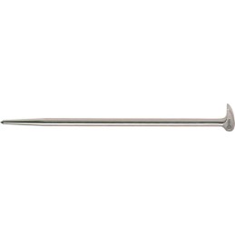 Barre à débosseler longueur 400 mm D. 14 mm nickelé PROMAT