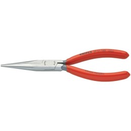 Pince téléphone DIN ISO 5745 L. totale 160 mm poli revêt. en plastique à becs plats, ronds  KNIPEX