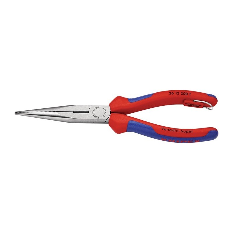 Pince à becs plats, ronds avec oeillet de fixation gaines multicomposant KNIPEX Pince à becs plats, ronds avec oeillet de fixation gaines multicomposant KNIPEX