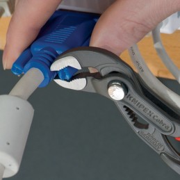 Pince KNIPEX multiprises Cobra® longueur 125 mm envergure 27 mm poli revêtement en plastique KNIPEX
