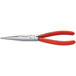 Pince à becs plats, ronds DIN ISO5745 L. 200 mm poli droit revêtement en plastique  KNIPEX