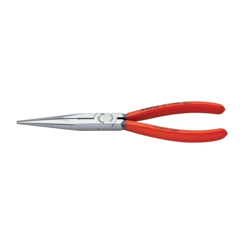 Pince à becs plats, ronds DIN ISO5745 L. 200 mm poli droit revêtement en plastique KNIPEX Pince à becs plats, ronds DIN ISO5745 L. 200 mm poli droit revêtement en plastique KNIPEX