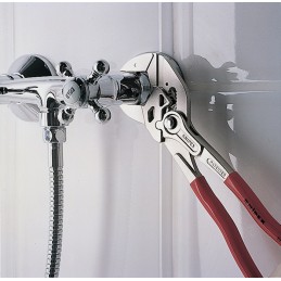 Pince-clé KNIPEX Lg 150 mm envergure 27 mm chromé revêtement en plastique KNIPEX