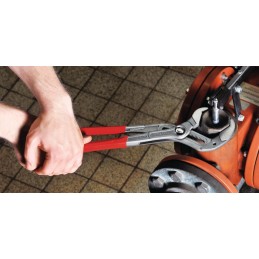 Pince KNIPEX multiprise Cobra® longueur 400 mm envergure 95 mm poli revêtement en plastique KNIPEX