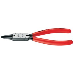 Pince à becs ronds DIN ISO 5745 L. 140 mm tête polie revêtement en plastique  KNIPEX