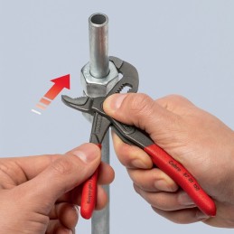 Pince multiprises KNIPEX Cobra® longueur 150 mm envergure 30 mm poli revêtement en plastique KNIPEX