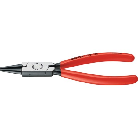Pince à becs ronds DIN ISO 5745 L. 160 mm tête polie revêtement en plastique  KNIPEX