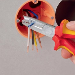 Pince KNIPEX à dénuder longueur 165 mm chromé gaines multicomposant KNIPEX