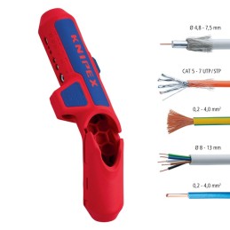 Outil à dénuder KNIPEX universel ErgoStrip® longueur totale 130 mm KNIPEX