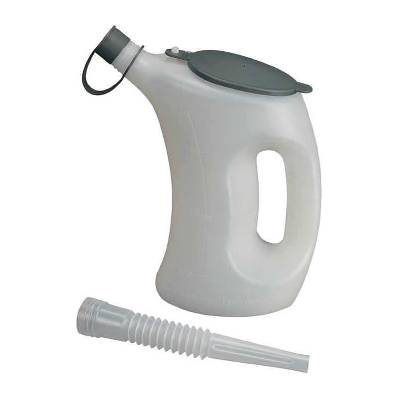 Gobelet gradué avec couv.et capuchon prot./sortie flex HDPE PRESSOL Gobelet gradué avec couv.et capuchon prot./sortie flex HDPE PRESSOL