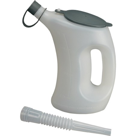 Gobelet gradué avec couv.et capuchon prot./sortie flex HDPE PRESSOL