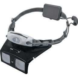 Jeu de loupes serre-tête Tech-Line agrandissement 2x, 2,5x, 3x LED SCHWEIZER