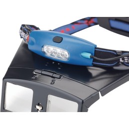 Jeu de loupes serre-tête Tech-Line agrandissement 2x, 2,5x, 3x LED SCHWEIZER